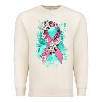 Sandshell cancer ribbon Premium Sweatshirt - CowGirlArtShop