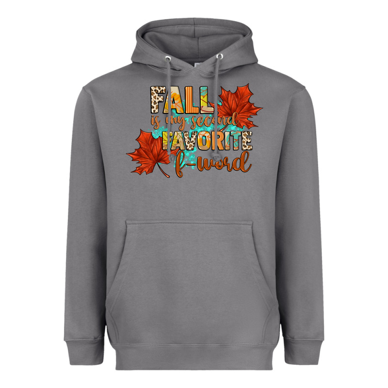 Fall Is My Second Favorite F Word Heavyweight Hoodie by CowGirlArtShop | Teevron