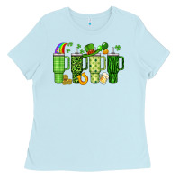 Baby Blue obsessive cup disorder st patrick s day Ladies Tee - Artiststas