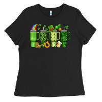 Black obsessive cup disorder st patrick s day Ladies Tee - Artiststas