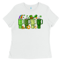 White obsessive cup disorder st patrick s day Ladies Tee - Artiststas