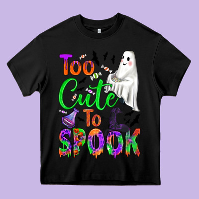 Too Cute To Spook Heavy Core Tee Designed By Bundleandbundleshop