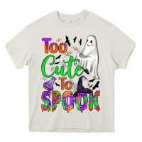 Cream too cute to spook Heavy Core Tee - BundleAndBundleShop