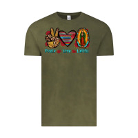 Vintage Olive peace love lupita Vintage Tee - JahusDesignShop