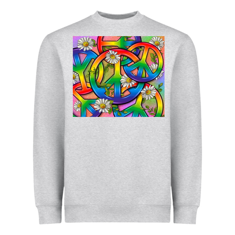 Pride Lgbtq+ Peace Tumbler Heavyweight Sweatshirt by BundleAndBundleShop | Teevron