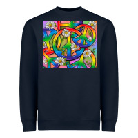Navy Pride LGBTQ+ Peace Tumbler Heavyweight Sweatshirt - BundleAndBundleShop