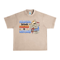 French Oak reading because murder is wrong Urban Heavy Tee - MaliasSmallBusiness