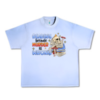 Grape Ice reading because murder is wrong Urban Heavy Tee - MaliasSmallBusiness