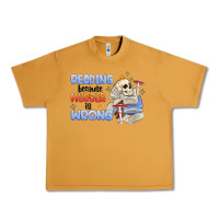 Peanut Butter reading because murder is wrong Urban Heavy Tee - MaliasSmallBusiness