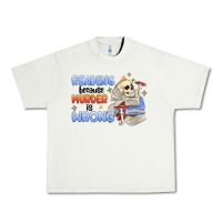 Pistachio reading because murder is wrong Urban Heavy Tee - MaliasSmallBusiness
