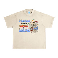 Sandshell reading because murder is wrong Urban Heavy Tee - MaliasSmallBusiness
