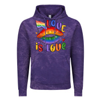 Cloud Purple love is love lips Vintage Hoodie - MaliasSmallBusiness