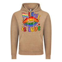 Vintage Coffee love is love lips Vintage Hoodie - MaliasSmallBusiness