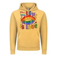 Vintage Mustard love is love lips Vintage Hoodie - MaliasSmallBusiness