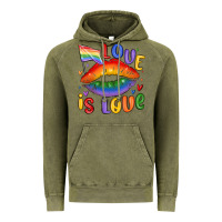 Love Is Love Lips Vintage Hoodie | Teevron