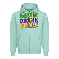 Drink Drank Drunk Zipper Hoodie | Teevron