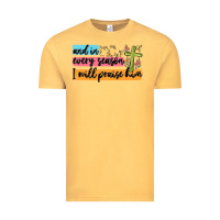 Vintage Mustard and in every season i will praise him Vintage Tee - MaliasSmallBusiness