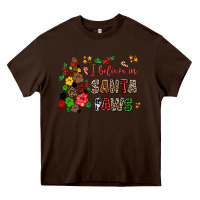 Chocolate Brown i believe in santa paws Heavy Core Tee - AdoDesignShop
