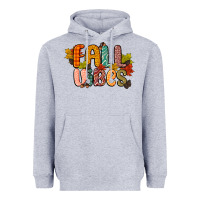 Heather Grey fall vibes Heavyweight Hoodie - CowGirlArtShop