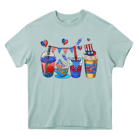 Arona 4th of july coffee cups Heavy Core Tee - AdoDesignShop