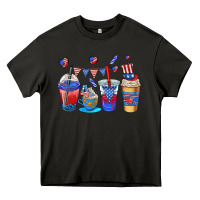 Asphalt 4th of july coffee cups Heavy Core Tee - AdoDesignShop