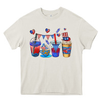 Cream 4th of july coffee cups Heavy Core Tee - AdoDesignShop