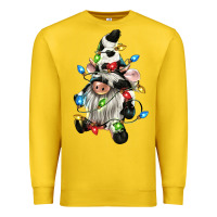 Lemon christmas cow gnome Premium Sweatshirt - CowGirlArtShop