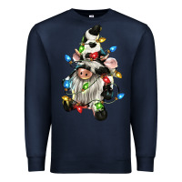 Navy christmas cow gnome Premium Sweatshirt - CowGirlArtShop