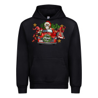 Black merry christmas truck gnomies Urban Hoodie - FaDigitalArtStudio