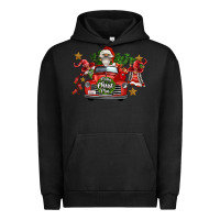 Pigment Black merry christmas truck gnomies Urban Hoodie - FaDigitalArtStudio