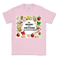 Bubblegum Pink the influence of a good teacher can never be erase Classic Tee - MaliasSmallBusiness