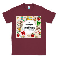 Burgundy the influence of a good teacher can never be erase Classic Tee - MaliasSmallBusiness