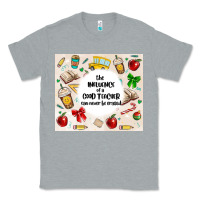 Heather Grey the influence of a good teacher can never be erase Classic Tee - MaliasSmallBusiness