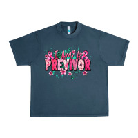 Midnight Navy i am a previvor Urban Heavy Tee - NancyCooperArtShop