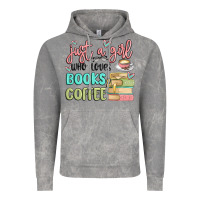 Cloud Rock just a girl who loves books and coffee Vintage Hoodie - MaliasSmallBusiness