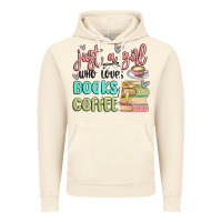 Vintage Artic just a girl who loves books and coffee Vintage Hoodie - MaliasSmallBusiness