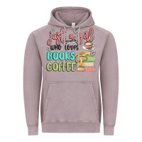 Vintage Zinc just a girl who loves books and coffee Vintage Hoodie - MaliasSmallBusiness