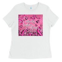 White nobody fights alone Ladies Tee - AdoDesignShop