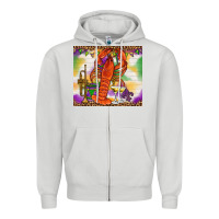 Dove Grey Mardi Gras crawfish Zipper Hoodie - NancyCooperArtShop