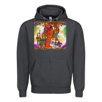 Smoke Mardi Gras crawfish Zipper Hoodie - NancyCooperArtShop