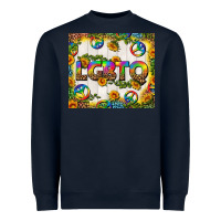 Navy Western LGBTQ+ Tumbler Heavyweight Sweatshirt - BundleAndBundleShop