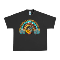 Pigment Black cowboy boots and hat rainbow Urban Heavy Tee - AdoDesignShop