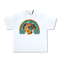 White cowboy boots and hat rainbow Urban Heavy Tee - AdoDesignShop