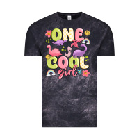 Cloud Black one cool girl Vintage Tee - MaliasSmallBusiness