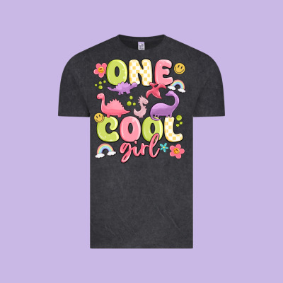 One Cool Girl Vintage Tee Designed By Maliassmallbusiness