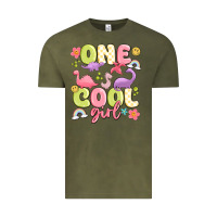 Vintage Olive one cool girl Vintage Tee - MaliasSmallBusiness