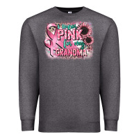 Charcoal Heather i wear pink for my grandma Premium Sweatshirt - CowGirlArtShop