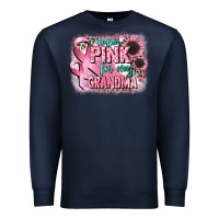 Navy i wear pink for my grandma Premium Sweatshirt - CowGirlArtShop