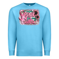 Ocean Blue i wear pink for my grandma Premium Sweatshirt - CowGirlArtShop