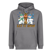 Storm let it snow reindeer snowman Heavyweight Hoodie - CowGirlArtShop